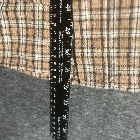 Panhandle Slim Shirt Mens Size L Long Sleeve Snap Western Shirt‎ Rust Copper - Picture 5 of 8